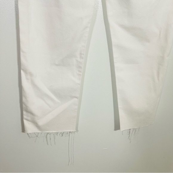 NWT Boyish Tommy High-Rise White Rigid Straight Leg Denim Distressed Waist 28 - Picture 7 of 13